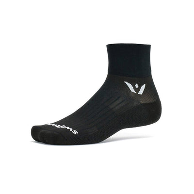 Swiftwick Aspire Two Quarter Crew (Black) Swiftwick