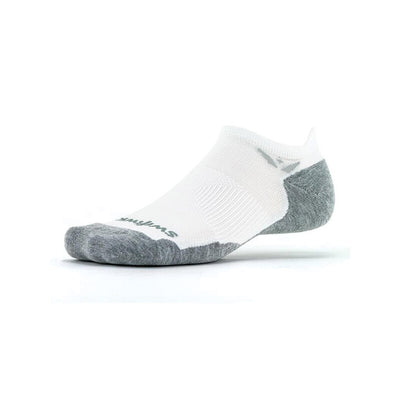 Swiftwick Maxus Zero Tab No Show (White) Swiftwick
