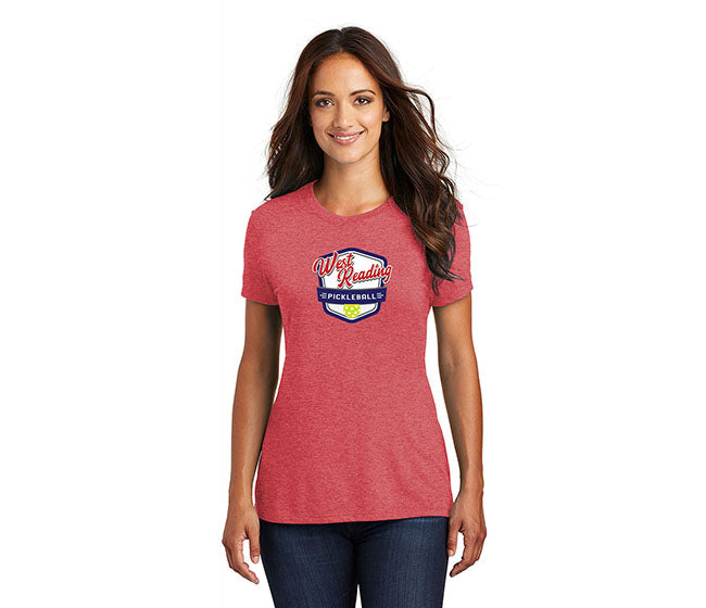 West Reading Pickleball Tri Tee (W) (Red)
