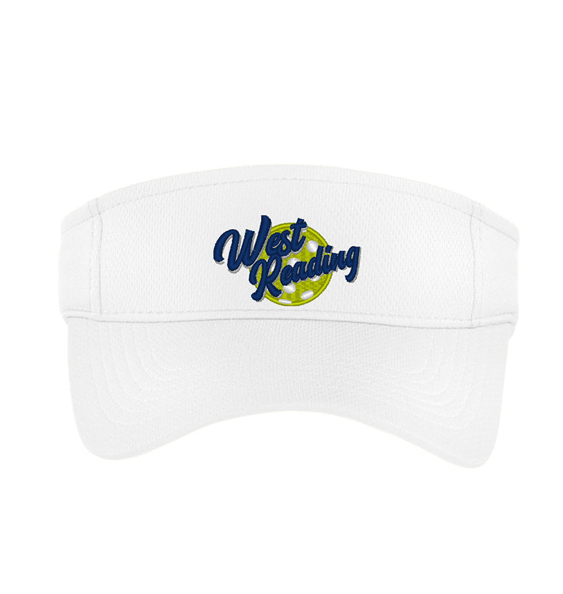 West Reading Pickleball Racermesh Visor (White)