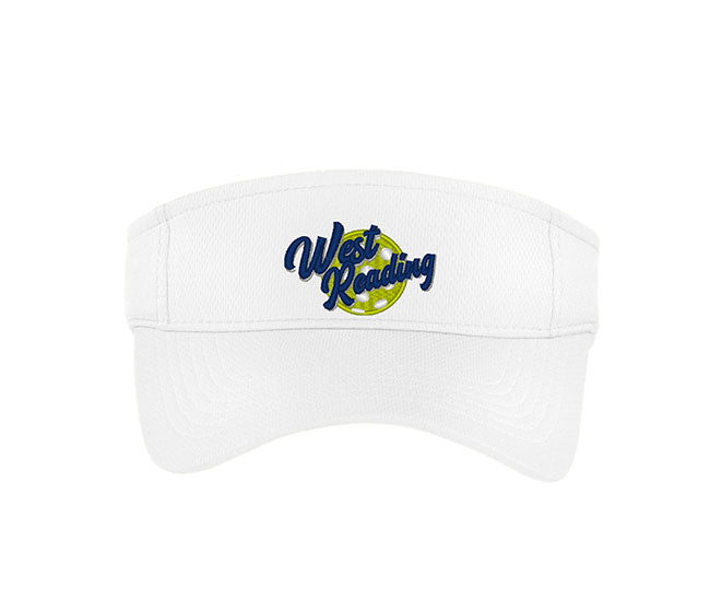 West Reading Pickleball Racermesh Visor (White)