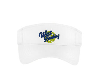 West Reading Pickleball Racermesh Visor (White)