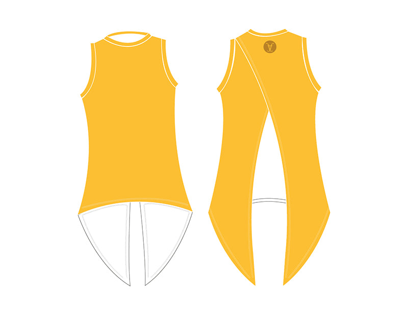 Faye+Florie Tie Back Tank (W) (Yellow)