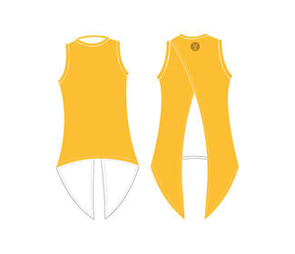 Faye+Florie Tie Back Tank (W) (Yellow)