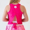 Faye+Florie Tie Back Tank (W) (Launch Pink)