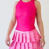 Faye+Florie Tie Back Tank (W) (Launch Pink)