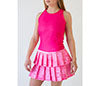 Faye+Florie Tie Back Tank (W) (Launch Pink)