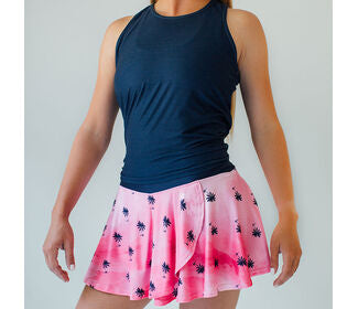 Faye+Florie Tie Back Tank (W) (Navy)