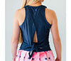 Faye+Florie Tie Back Tank (W) (Navy)