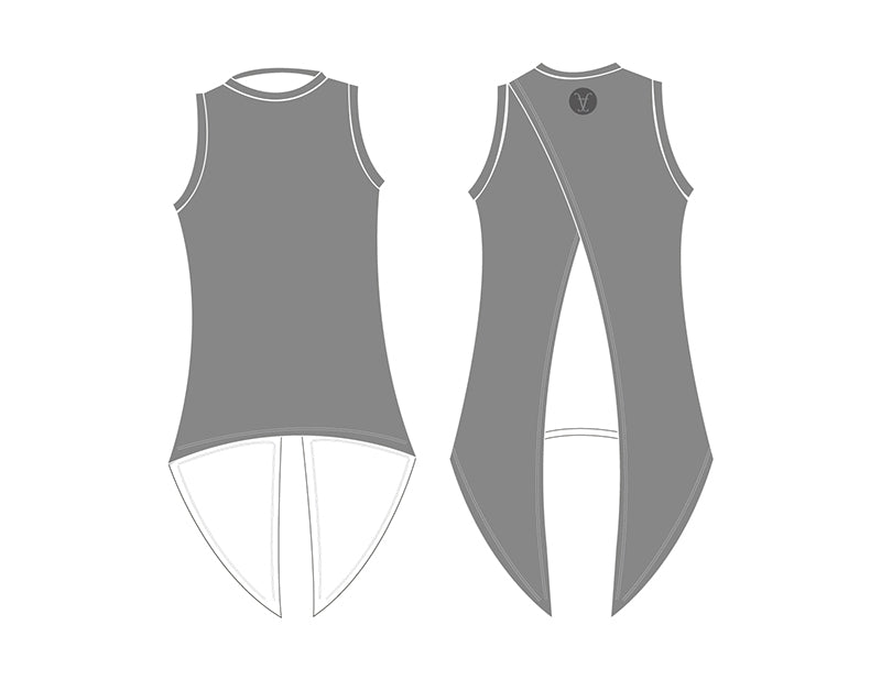 Faye+Florie Tie Back Tank (W) (Grey)