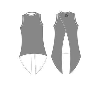 Faye+Florie Tie Back Tank (W) (Grey)