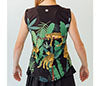 Faye+Florie Jungle Print Muscle Tank (W) (Black)
