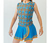Faye+Florie Tiger Print Muscle Tank (W) (Blue/Orange)