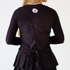 Faye+Florie Tie Back Long Sleeve Top (W) (Black)