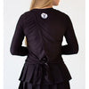 Faye+Florie Tie Back Long Sleeve Top (W) (Black)