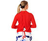 Faye+Florie Tie Back Long Sleeve Top (W) (Red)