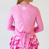 Faye+Florie Tie Back Long Sleeve Top (W) (Palm Pink)
