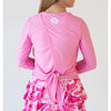 Faye+Florie Tie Back Long Sleeve Top (W) (Palm Pink)