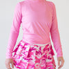 Faye+Florie Tie Back Long Sleeve Top (W) (Palm Pink)