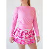 Faye+Florie Tie Back Long Sleeve Top (W) (Palm Pink)