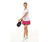 Faye+Florie V-Neck Short Sleeve Top (W) (White)