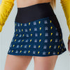 Faye+Florie Lightning Skull Print Jean Skirt (W) (Navy)