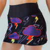 Faye+Florie Purple Cloud Print Jean Skirt (W) (Black)