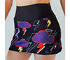Faye+Florie Purple Cloud Print Jean Skirt (W) (Black)