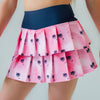 Faye+Florie Navy Palm Print Lisa Skirt (W) (Pink)