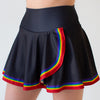 Faye+Florie Navy Rainbow Print Holly Skirt (W) (Navy)