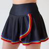 Faye+Florie Navy Rainbow Print Holly Skirt (W) (Navy)