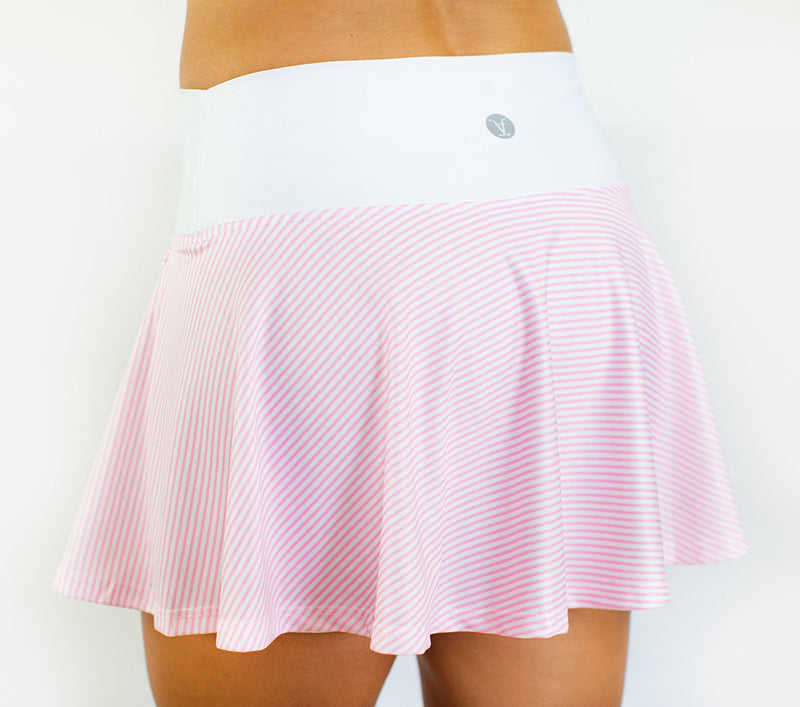 Faye+Florie Pink Seersucker Print Holly Skirt (W) (Pink)