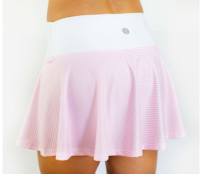 Faye+Florie Pink Seersucker Print Holly Skirt (W) (Pink)