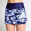 Faye+Florie Blue Camo Jean Skirt (W) (Blue)