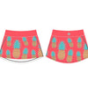 Faye+Florie Pineapple Print Jean Skirt (W) (Coral)