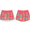 Faye+Florie Pineapple Print Jean Skirt (W) (Coral)