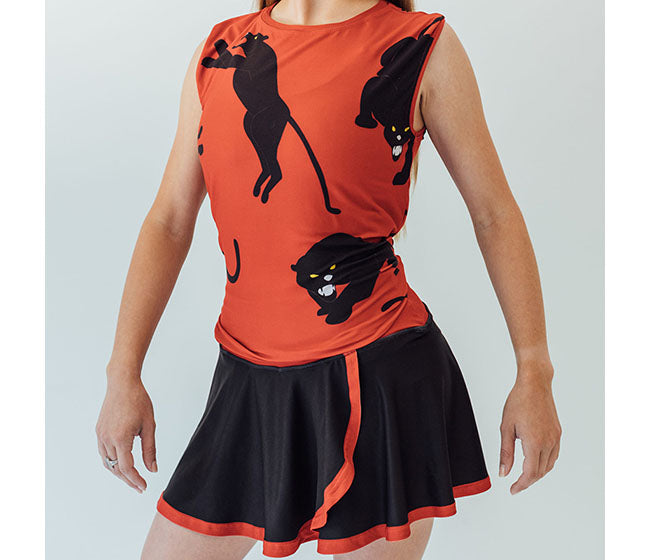 Faye+Florie Black And Red Stripe Holly Skirt (W)