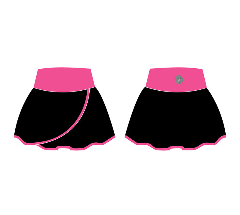 Faye+Florie Black And Pink Stripe Holly Skirt (W)