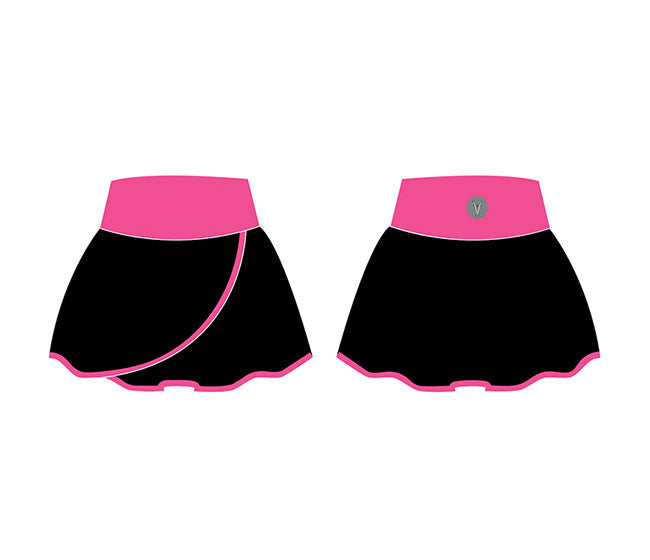Faye+Florie Black And Pink Stripe Holly Skirt (W)