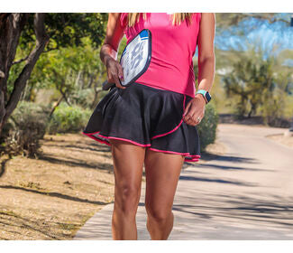 Faye+Florie Black And Pink Stripe Holly Skirt (W)