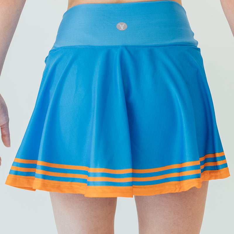 Faye+Florie Tiger Stripe Holly Skirt (W) (Blue/Orange)