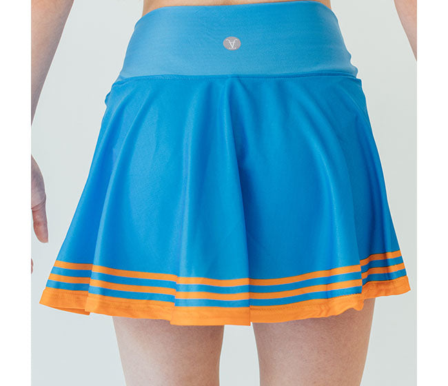 Faye+Florie Tiger Stripe Holly Skirt (W) (Blue/Orange)