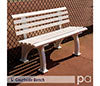 5' Courtsider Bench (White)