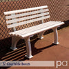 5' Courtsider Bench (White) Putterman