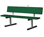 5' Aluminum Tennis Court Bench (Green)