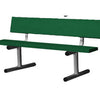 5' Aluminum Tennis Court Bench (Green)