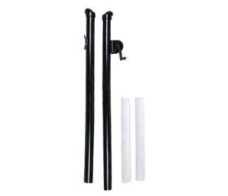 Platform Tennis Net Post W/Sleeves (Black)