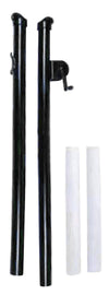Platform Tennis Net Post W/Sleeves (Black) Har-Tru