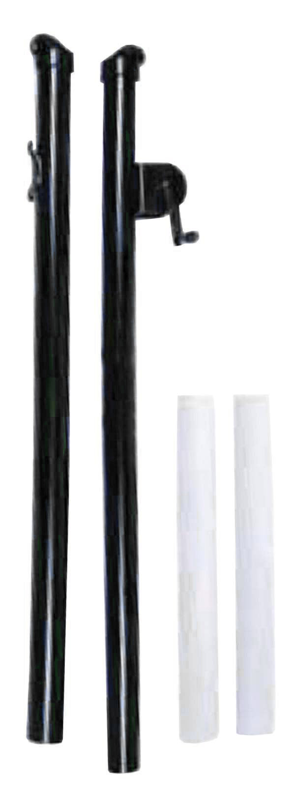 Platform Tennis Net Post W/Sleeves (Black)