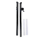 Platform Tennis Net Post W/Sleeves (Black)